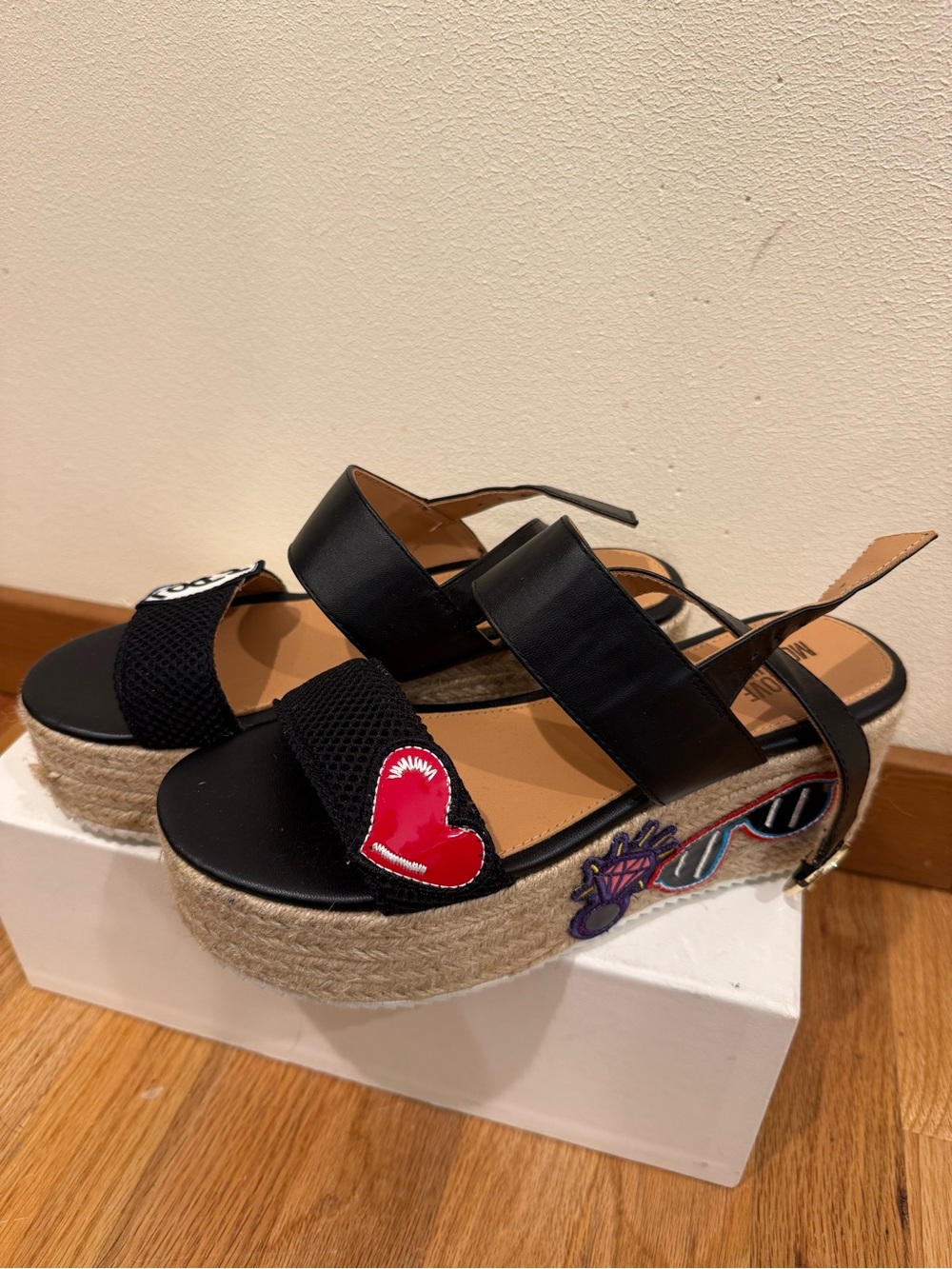 love moschino platform sandals 38